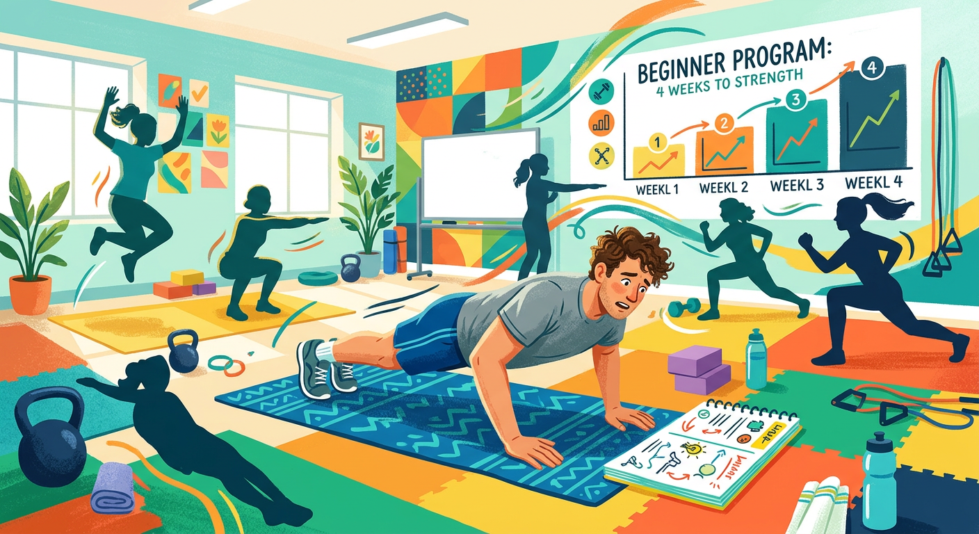 Programme de musculation au poids du corps pour débutants : 4 semaines