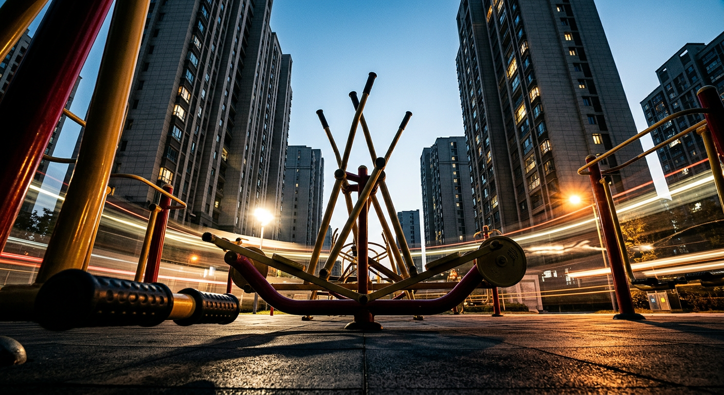 社区公园翻新？很好，但别指望靠这个练出腹肌